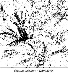 Grunge black and white vector abstract background of scratches, cracks, chips