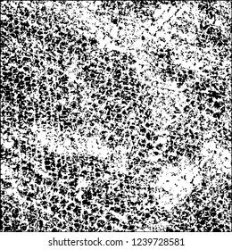 Grunge black and white vector abstract background of scratches, cracks, chips