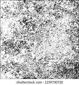 Grunge black and white vector abstract background of scratches, cracks, chips
