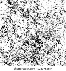 Grunge black and white vector abstract background of scratches, cracks, chips