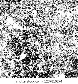 Grunge black and white vector abstract background of scratches, cracks, chips