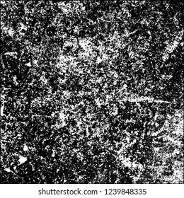 Grunge black and white vector abstract background of scratches, cracks, chips