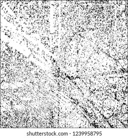 Grunge black and white vector abstract background of scratches, cracks, chips