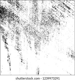 Grunge black and white vector abstract background of scratches, cracks, chips