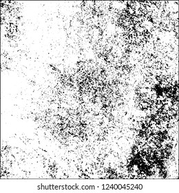 Grunge black and white vector abstract background of scratches, cracks, chips