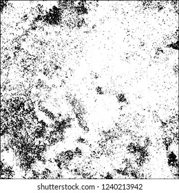 Grunge black and white vector abstract background of scratches, cracks, chips