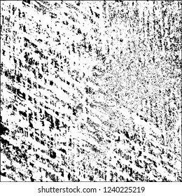 Grunge black and white vector abstract background of scratches, cracks, chips