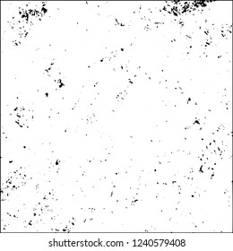 Grunge black and white vector abstract background of scratches, cracks, chips
