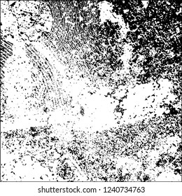 Grunge black and white vector abstract background of scratches, cracks, chips