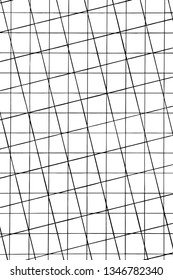 Grunge black and white vector. Abstract texture monochrome. Background of cracks, scuffs, chips, stains of ink. Dark background for printing and design - Vector