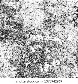 Grunge is black and white. Vector abstract background. Texture of scratches, chips, scuffs