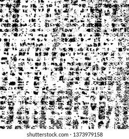 Grunge is black and white. Vector abstract background. Texture of scratches, chips, scuffs