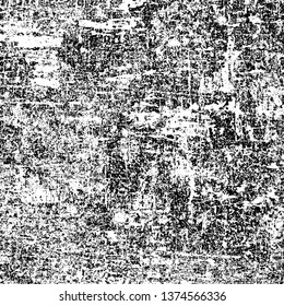 Grunge is black and white. Vector abstract background. Texture of scratches, chips, scuffs