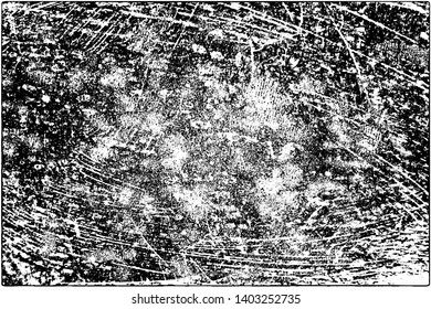 Grunge is black and white. Vector abstract background. Texture of scratches, chips, wear, scuffs