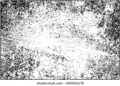 Grunge is black and white. Vector abstract background. Texture of scratches, chips, wear, scuffs