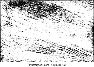 Grunge is black and white. Vector abstract background. Texture of scratches, chips, wear, scuffs