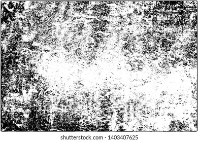 Grunge is black and white. Vector abstract background. Texture of scratches, chips, wear, scuffs
