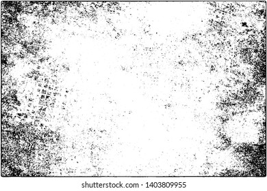 Grunge is black and white. Vector abstract background. Texture of scratches, chips, wear, scuffs