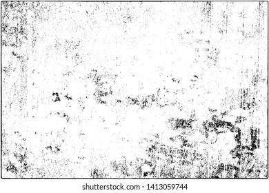 Grunge is black and white. Vector abstract texture of old surface