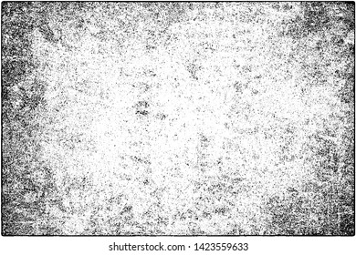 Grunge is black and white. Vector abstract texture of old surface