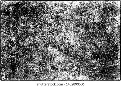 Grunge ist schwarz-weiß. Abstrakte Vektorstruktur der alten Oberfläche