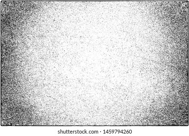 Grunge is black and white. Vector abstract texture of old surface