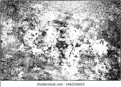 Grunge is black and white. Vector abstract texture of old surface