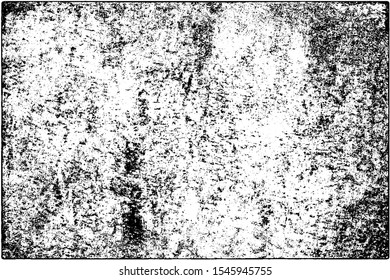 Grunge is black and white. Vector abstract texture of old surface