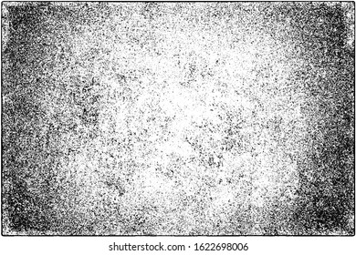 Grunge is black and white. Vector abstract texture of old surface