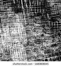 Grunge black and white. Vector abstract monochrome background. Dirty texture pattern