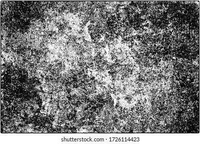 Grunge is black and white. Vector abstract texture of old surface