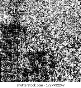 Grunge black and white. Vector abstract monochrome background. Dirty texture pattern