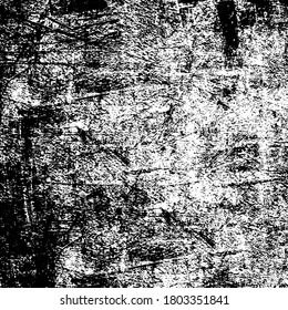 Grunge black and white. Vector abstract monochrome background. Dirty texture pattern