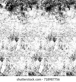 Grunge black and white vector. Abstract futuristic texture pattern. Dark messy dust overlay distress background. Create abstract dotted, scratched, vintage effect