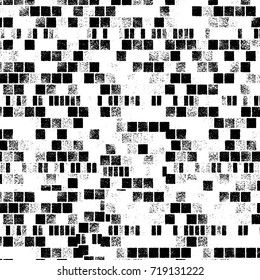 Grunge black and white vector. Abstract futuristic texture pattern. Dark messy dust overlay distress background. Create abstract dotted, scratched, vintage effect