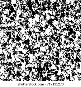 Grunge black and white vector. Abstract futuristic texture pattern. Dark messy dust overlay distress background. Create abstract dotted, scratched, vintage effect