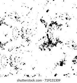 Grunge black and white vector. Abstract futuristic texture pattern. Dark messy dust overlay distress background. Create abstract dotted, scratched, vintage effect