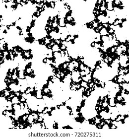 Grunge black and white vector. Abstract futuristic texture pattern. Dark messy dust overlay distress background. Create abstract dotted, scratched, vintage effect