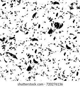 Grunge black and white vector. Abstract futuristic texture pattern. Dark messy dust overlay distress background. Create abstract dotted, scratched, vintage effect