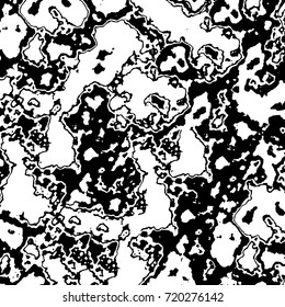 Grunge black and white vector. Abstract futuristic texture pattern. Dark messy dust overlay distress background. Create abstract dotted, scratched, vintage effect