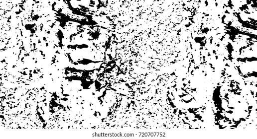 Grunge black and white vector. Abstract texture monochrome. Background of cracks, scuffs, chips, stains of ink. Dark background for printing and design