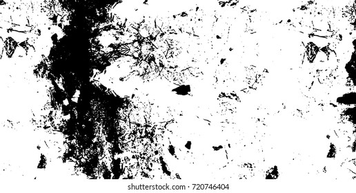Grunge black and white vector. Abstract texture monochrome. Background of cracks, scuffs, chips, stains of ink. Dark background for printing and design