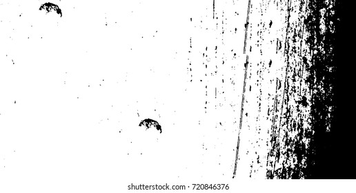 Grunge black and white vector. Abstract texture monochrome. Background of cracks, scuffs, chips, stains of ink. Dark background for printing and design