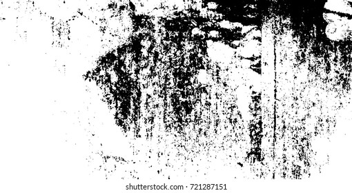 Grunge black and white vector. Abstract texture monochrome. Background of cracks, scuffs, chips, stains of ink. Dark background for printing and design
