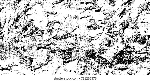 Grunge black and white vector. Abstract texture monochrome. Background of cracks, scuffs, chips, stains of ink. Dark background for printing and design