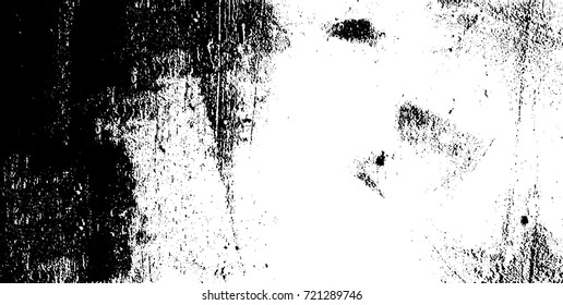 Grunge black and white vector. Abstract texture monochrome. Background of cracks, scuffs, chips, stains of ink. Dark background for printing and design