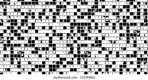 Grunge black and white vector. Abstract texture monochrome. Background of cracks, scuffs, chips, stains of ink. Dark background for printing and design