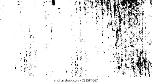 Grunge black and white vector. Abstract texture monochrome. Background of cracks, scuffs, chips, stains of ink. Dark background for printing and design