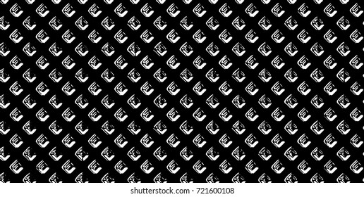 Grunge black and white vector. Abstract texture monochrome. Background of cracks, scuffs, chips, stains of ink. Dark background for printing and design
