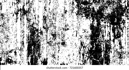 Grunge black and white vector. Abstract texture monochrome. Background of cracks, scuffs, chips, stains of ink. Dark background for printing and design